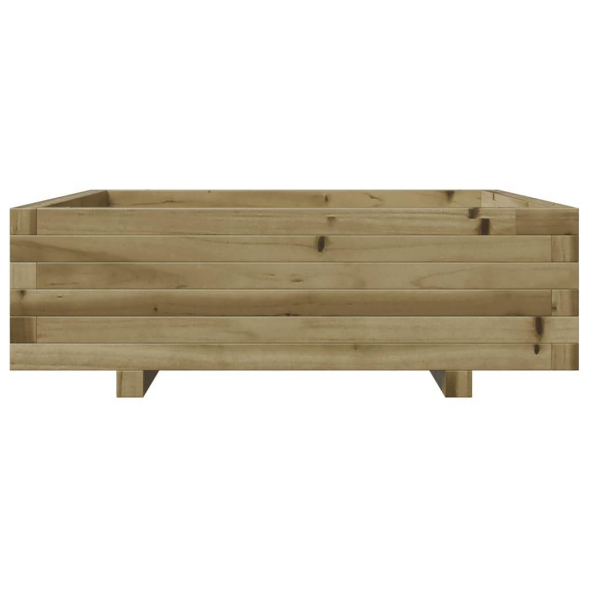 VIDAXL Jardiniere 80x80x26,5 cm bois de pin impregne