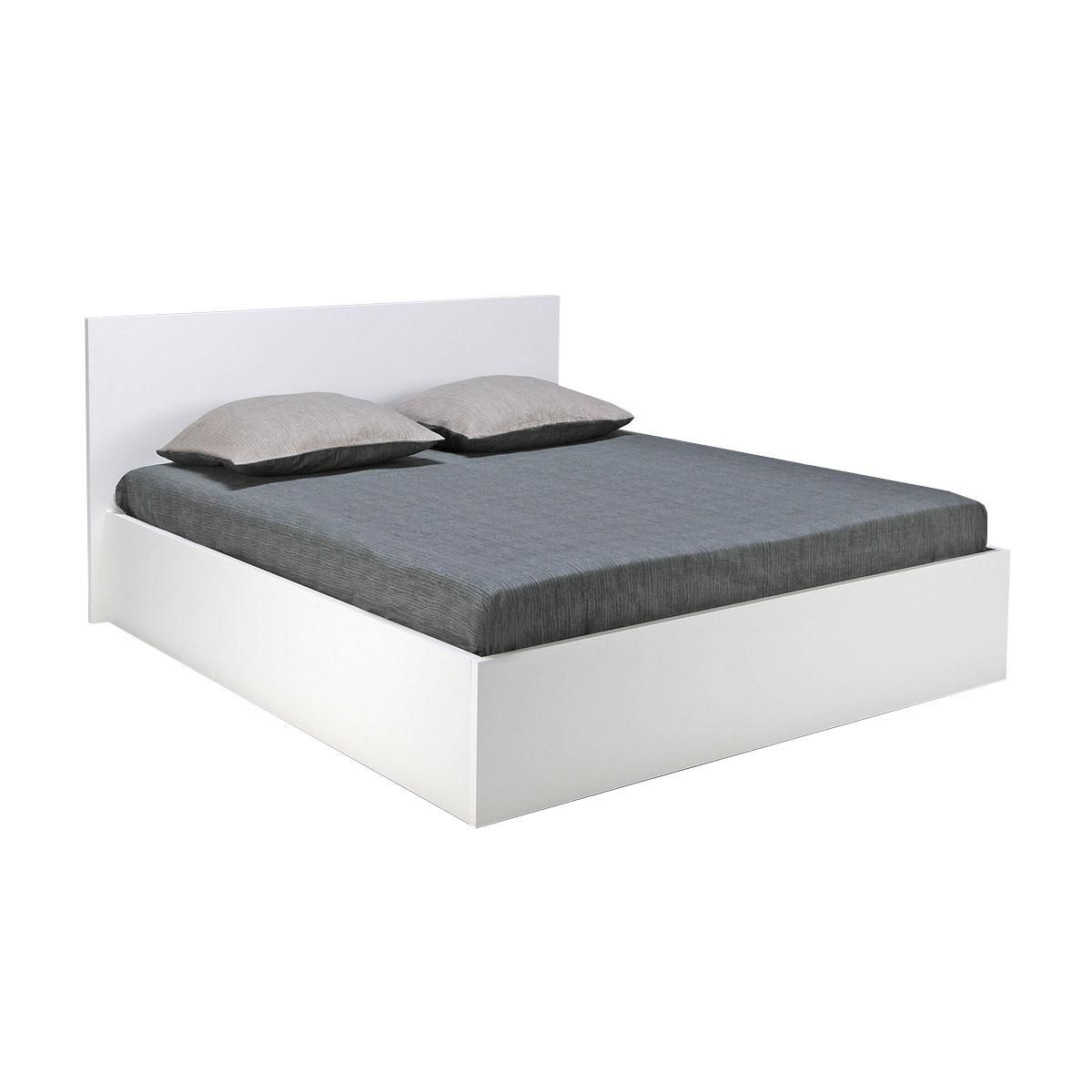 Ensemble Lit coffre avec tête de lit et sommier relevable  140x190 cm BARCELONA + matelas 140x190 cm DIONE