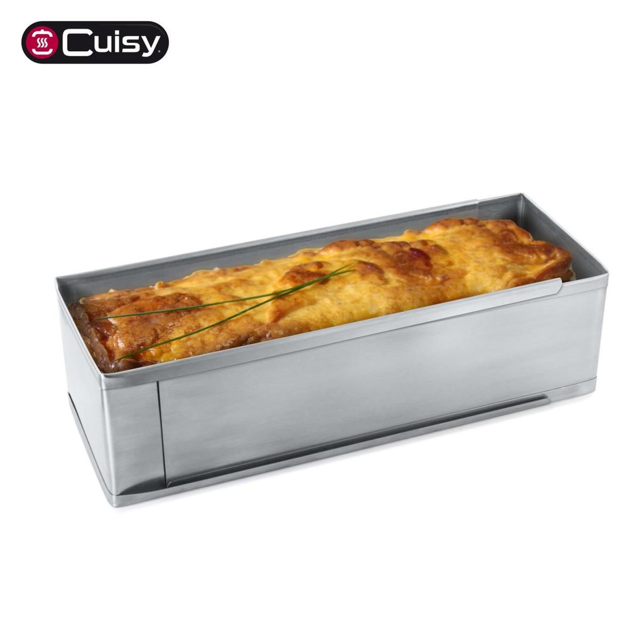 Voir la diapositive 4 : COOK CONCEPT Moule à cake inox  extensible  23-40cm argent