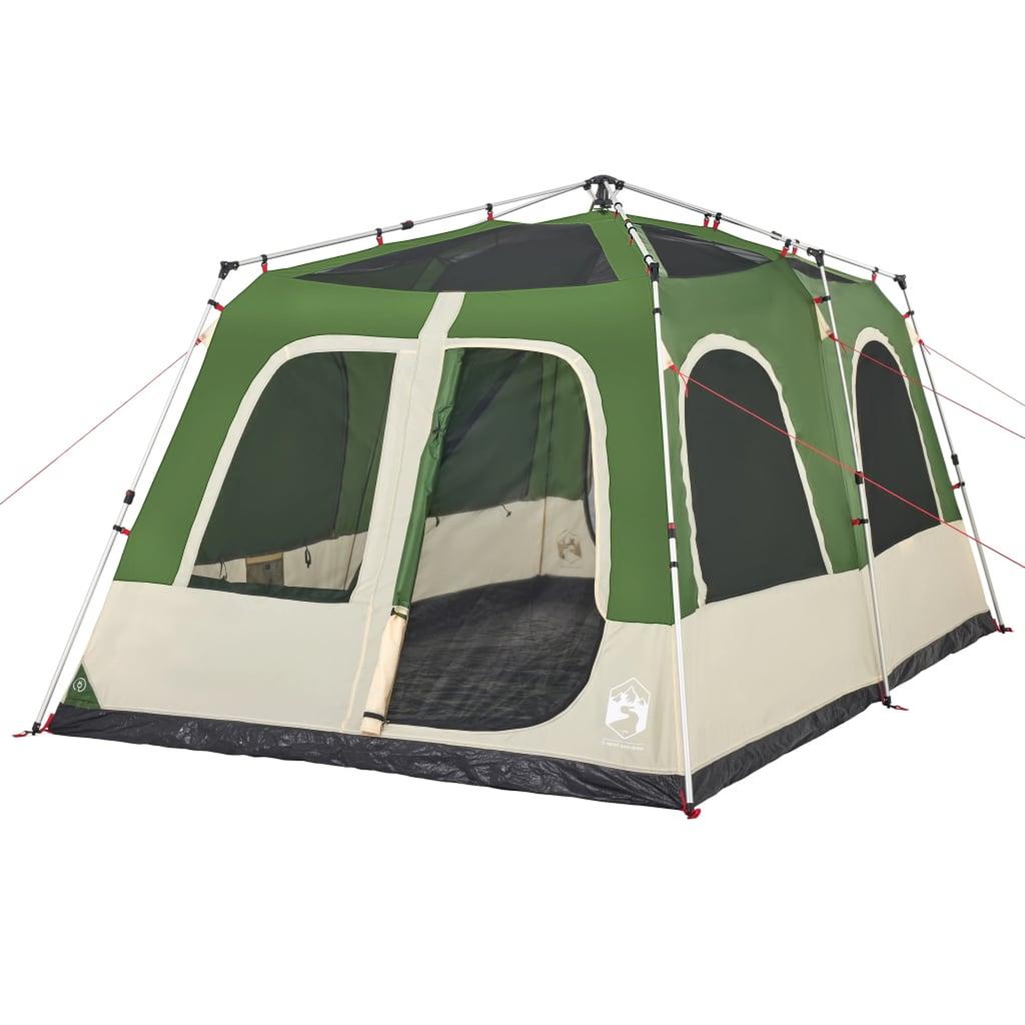 Voir la diapositive 4 : VIDAXL Tente familiale a dome 8 personnes vert liberation rapide