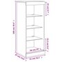 Voir la diapositive 6 : VIDAXL Buffet avec lumieres LED chene sonoma 41x37x100 cm