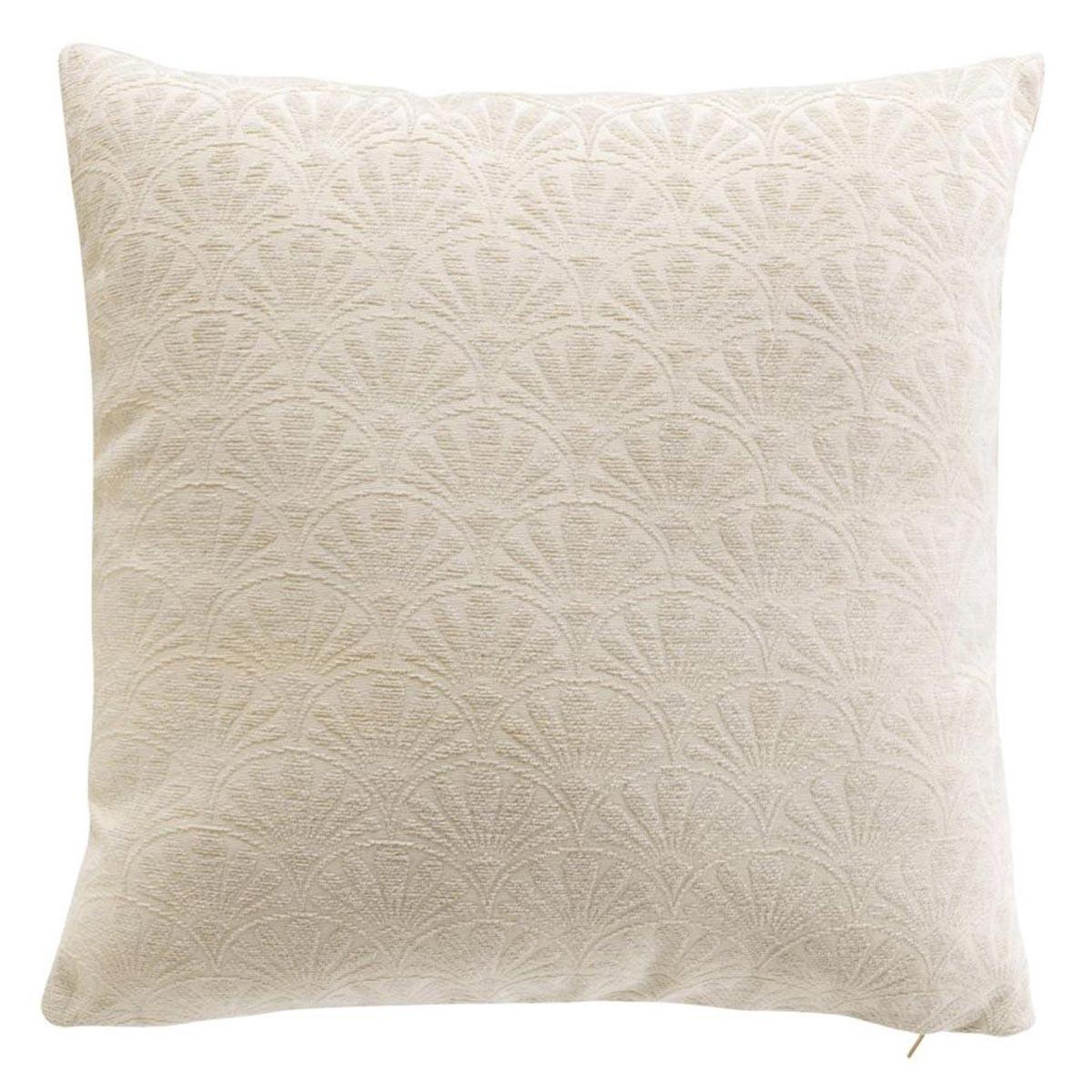 Douceur d'Intérieur Housse de coussin jacquard  echo  40x40cm naturel