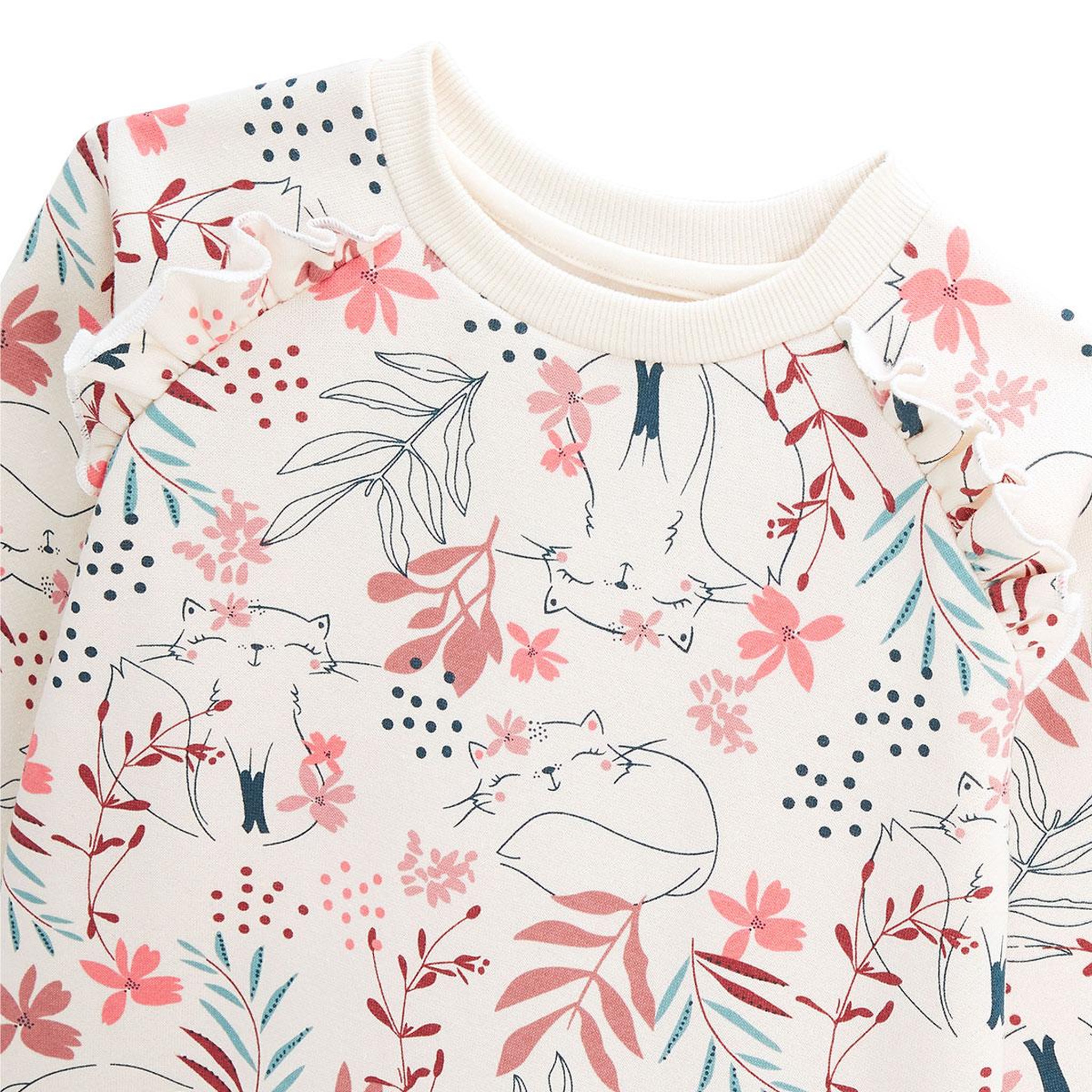 Voir la diapositive 3 : Petit Béguin Robe bébé en molleton Rosa
