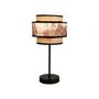 Voir la diapositive 3 : OSTARIA Lampe abat-jour papier rotin 3 niveaux ombrage