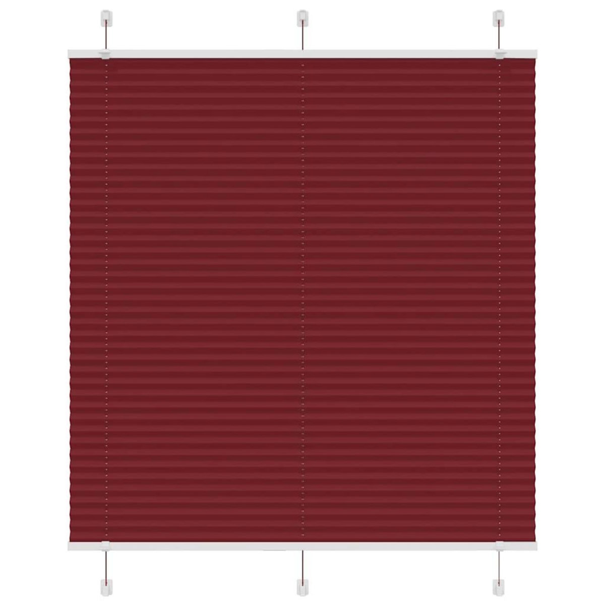 VIDAXL Store plisse rouge bordeaux 115x100 cm largeur du tissu 114,4cm