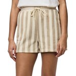 Pieces Short  à rayures Femme Pieces Chilli Summer. Coloris disponibles : Beige