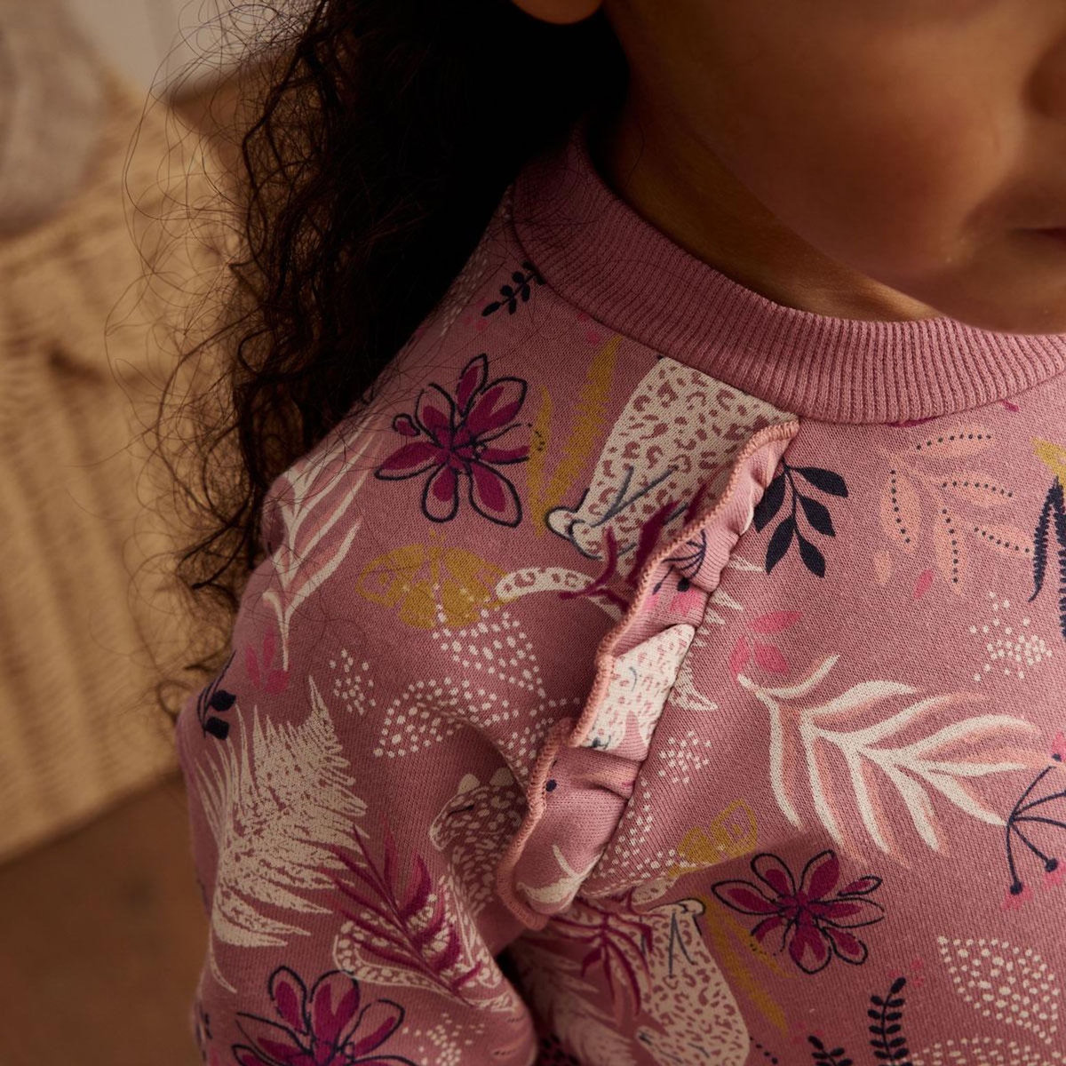 Petit Béguin Robe enfant en molleton Louisa