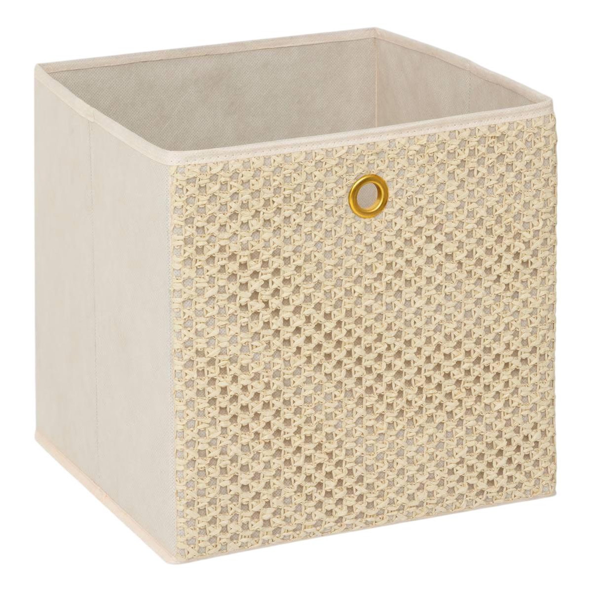 FIVE Boîte de rangement pliable  grass  31x31cm beige