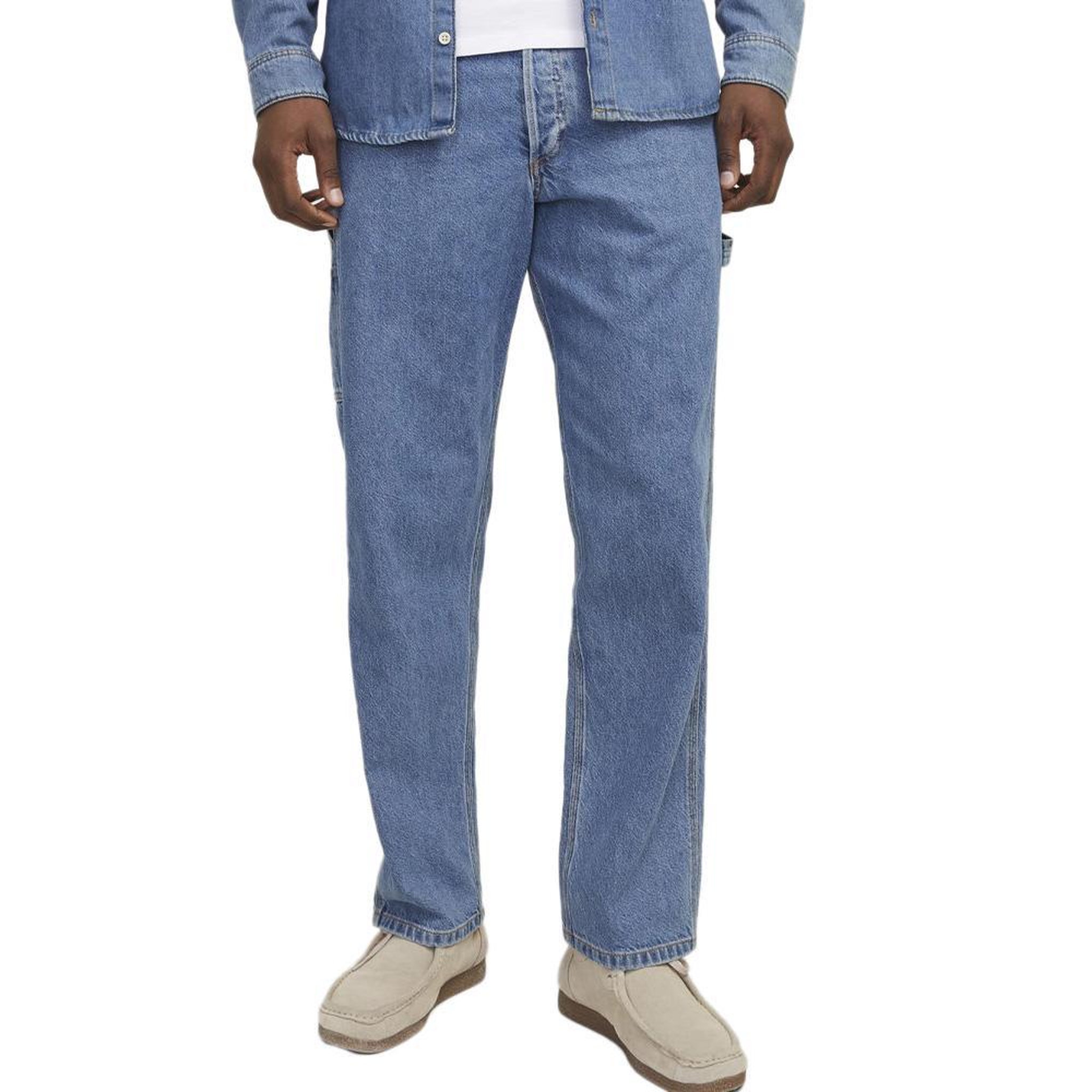 Voir la diapositive 2 : Jack & Jones Jean ample bleu homme jack & jones eddie
