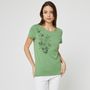 Voir la diapositive 1 : INEXTENSO T-shirt Vert femme