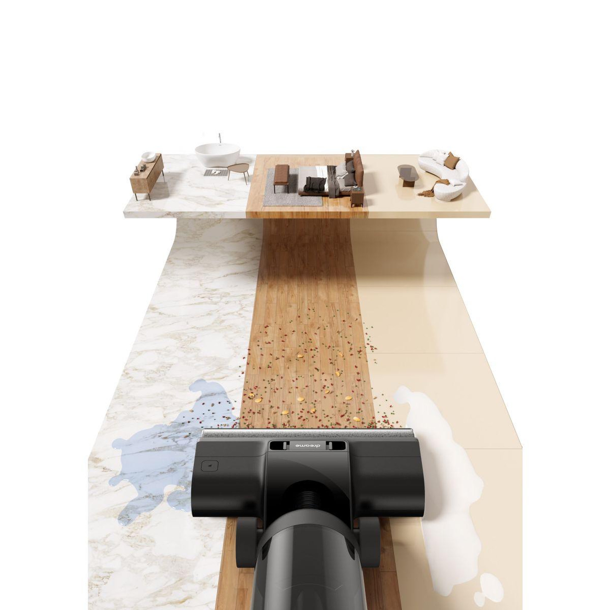 Voir la diapositive 4 : DREAME Aspirateur laveur H12 Pro