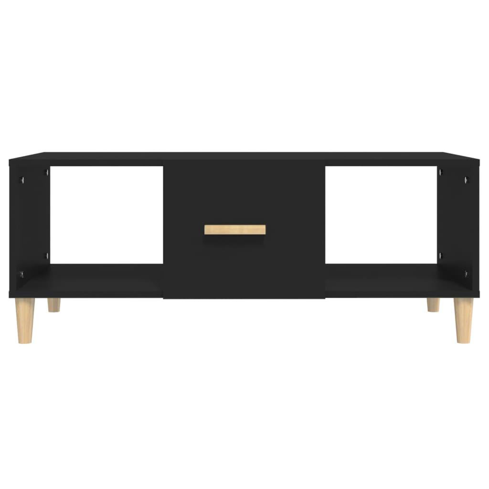 Voir la diapositive 3 : VIDAXL Table basse noir 102x50x40 cm bois d'ingenierie