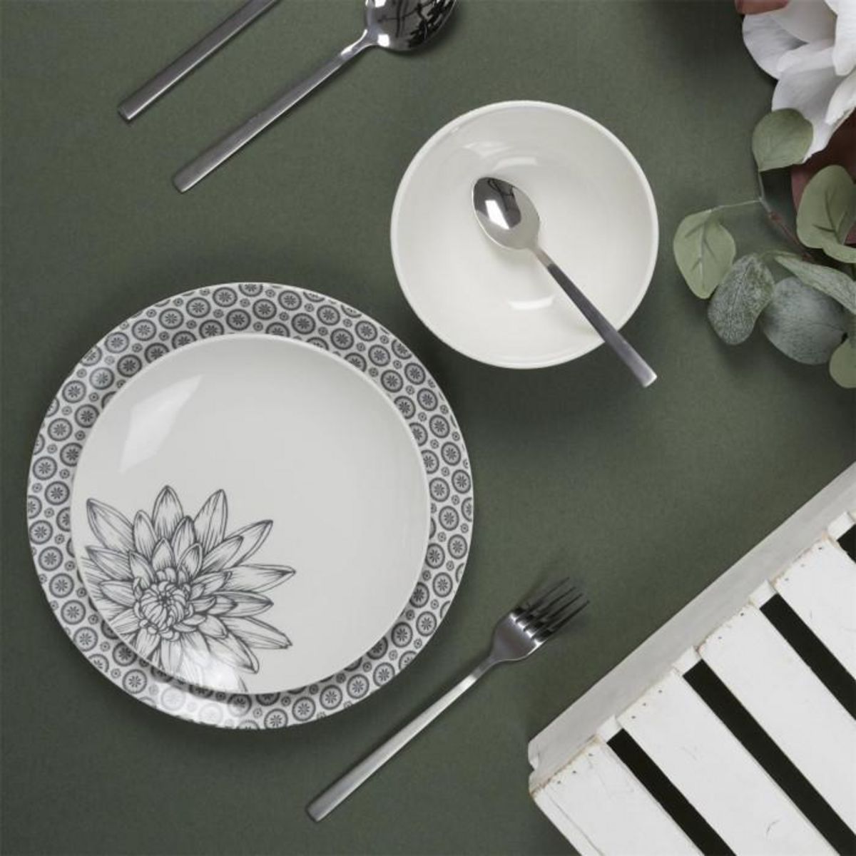 Paris Prix Lot de 6 Bols Imprimé  Cottage  60cl Bleu