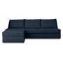 Voir la diapositive 6 : LISA DESIGN Palmira - canapé d'angle gauche - 4 places - convertible couchage quotidien - matelas 14 cm - en velours côtelé
