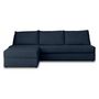 Voir la diapositive 6 : LISA DESIGN Palmira - canapé d'angle gauche - 4 places - convertible couchage quotidien - matelas 14 cm - en velours côtelé