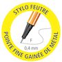 Voir la diapositive 2 : STABILO Lot de 3 stylos feutre pointe fine 0.4mm Point 88 noir