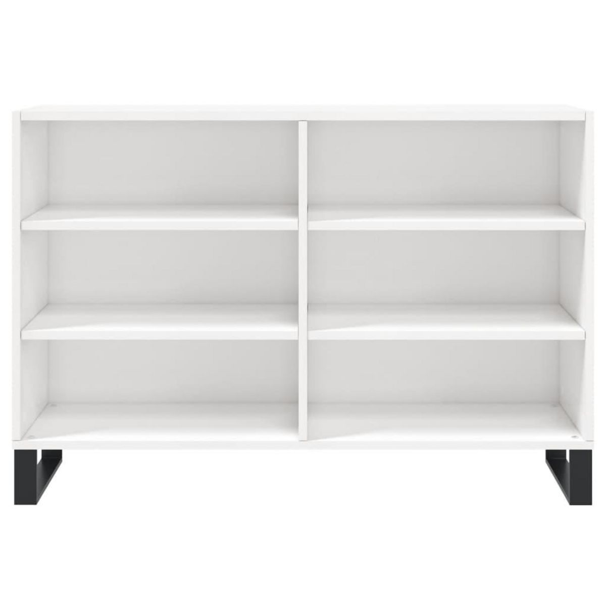 VIDAXL Buffet blanc brillant 103,5x35x70 cm bois d'ingenierie