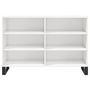 Voir la diapositive 4 : VIDAXL Buffet blanc brillant 103,5x35x70 cm bois d'ingenierie