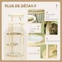 Voir la diapositive 6 : PAWHUT Arbre à chat style nordique griffoir sisal naturel 4 plateformes coussins panier d'observation amovible bois pin panneaux bois clair