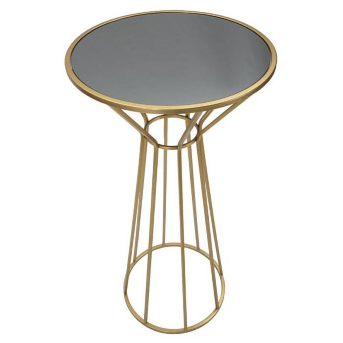 Paris Prix Table d'Appoint en Métal  Simple  100cm Or