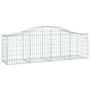 Voir la diapositive 3 : VIDAXL Paniers a gabions arques 2 pcs 200x50x60/80 cm Fer galvanise