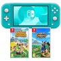 NINTENDO Console Nintendo Switch Lite Turquoise + Animal Crossing + Harvest Moon Nintendo Switch