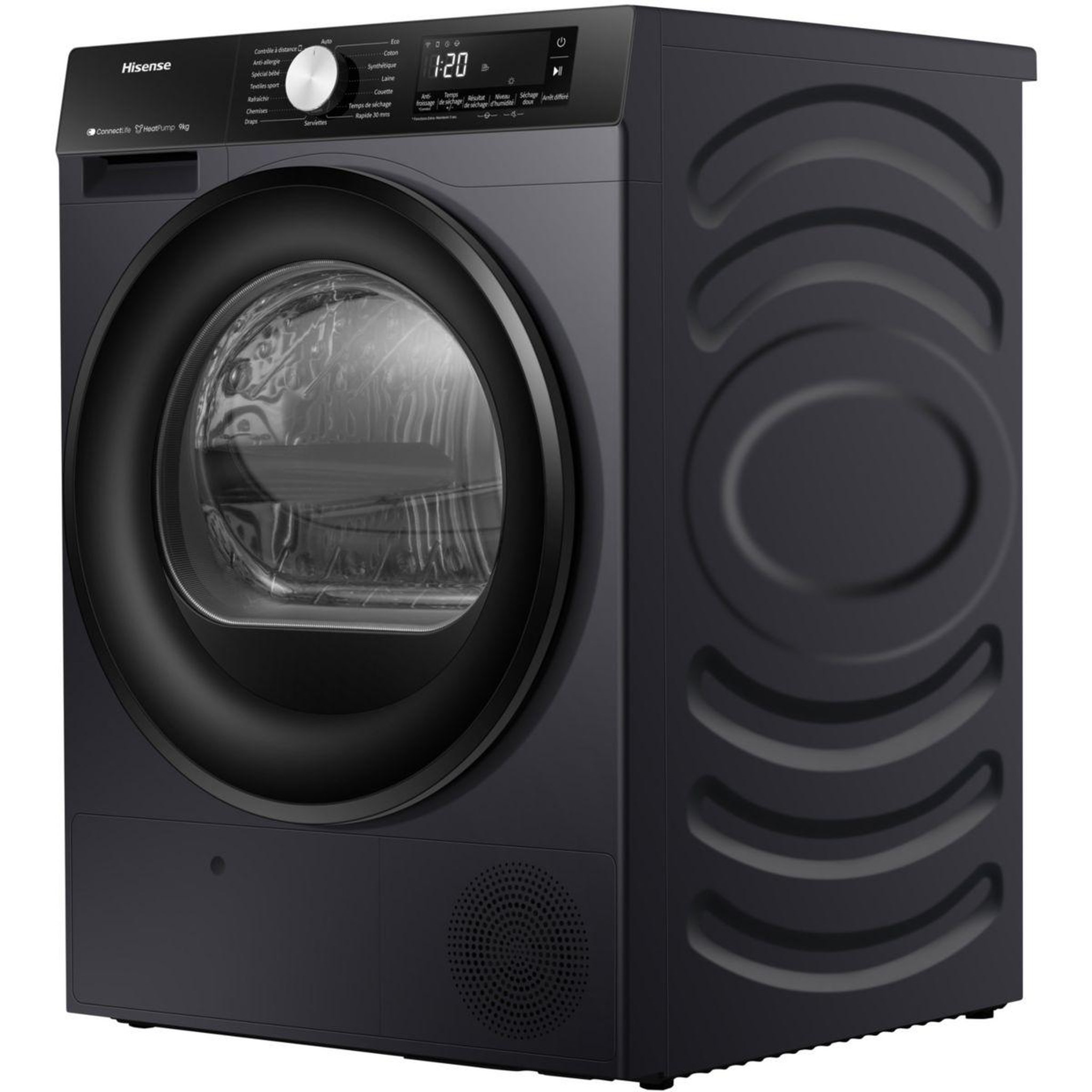 Voir la diapositive 4 : Hisense Sèche linge pompe à chaleur dh3s902bbcc