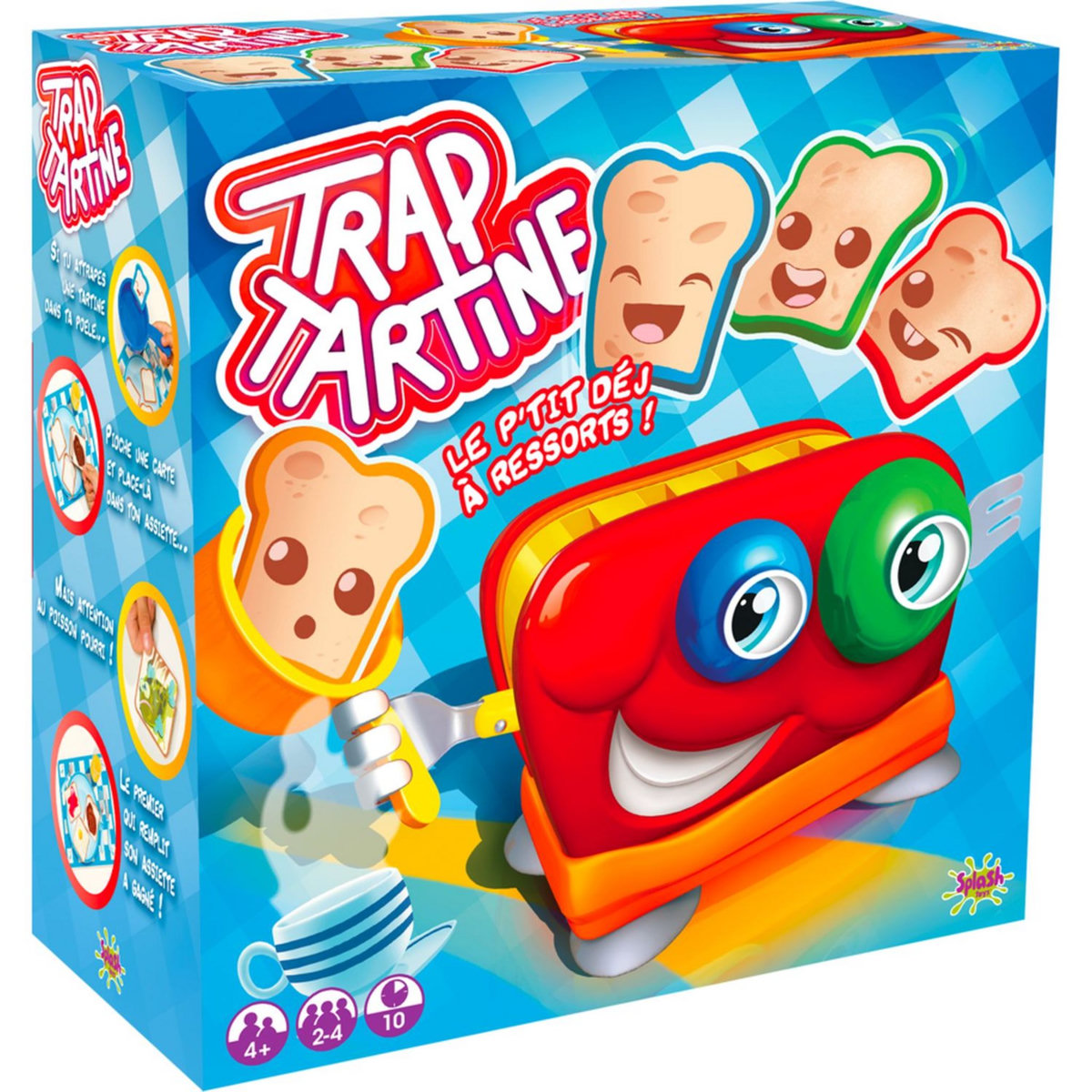 SPLASH TOYS Lot de 3 Jeux : Trap Tartine + Cargo Barjo + Trace Limace