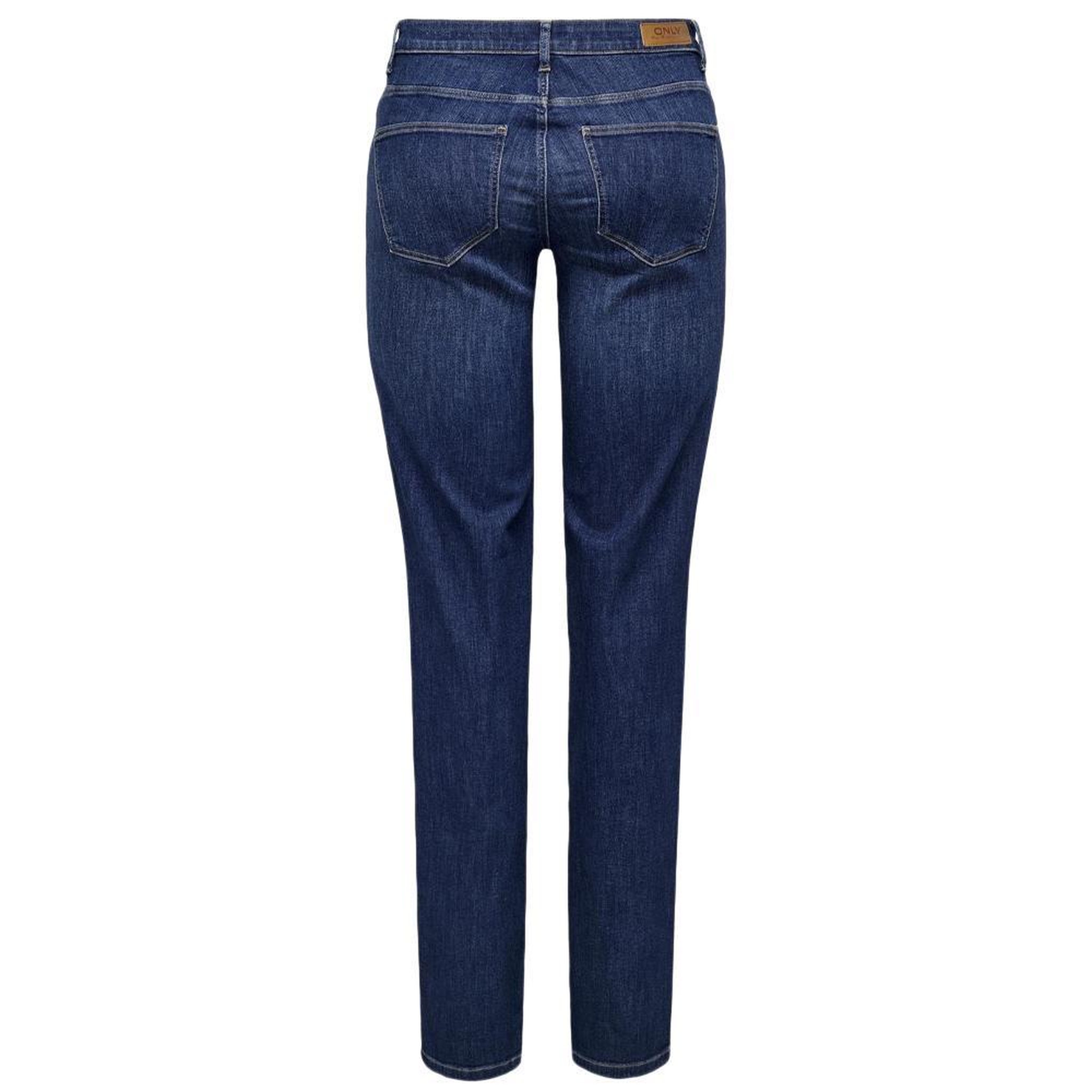Voir la diapositive 2 : Only Jean Droit Bleu Femme Only Lann