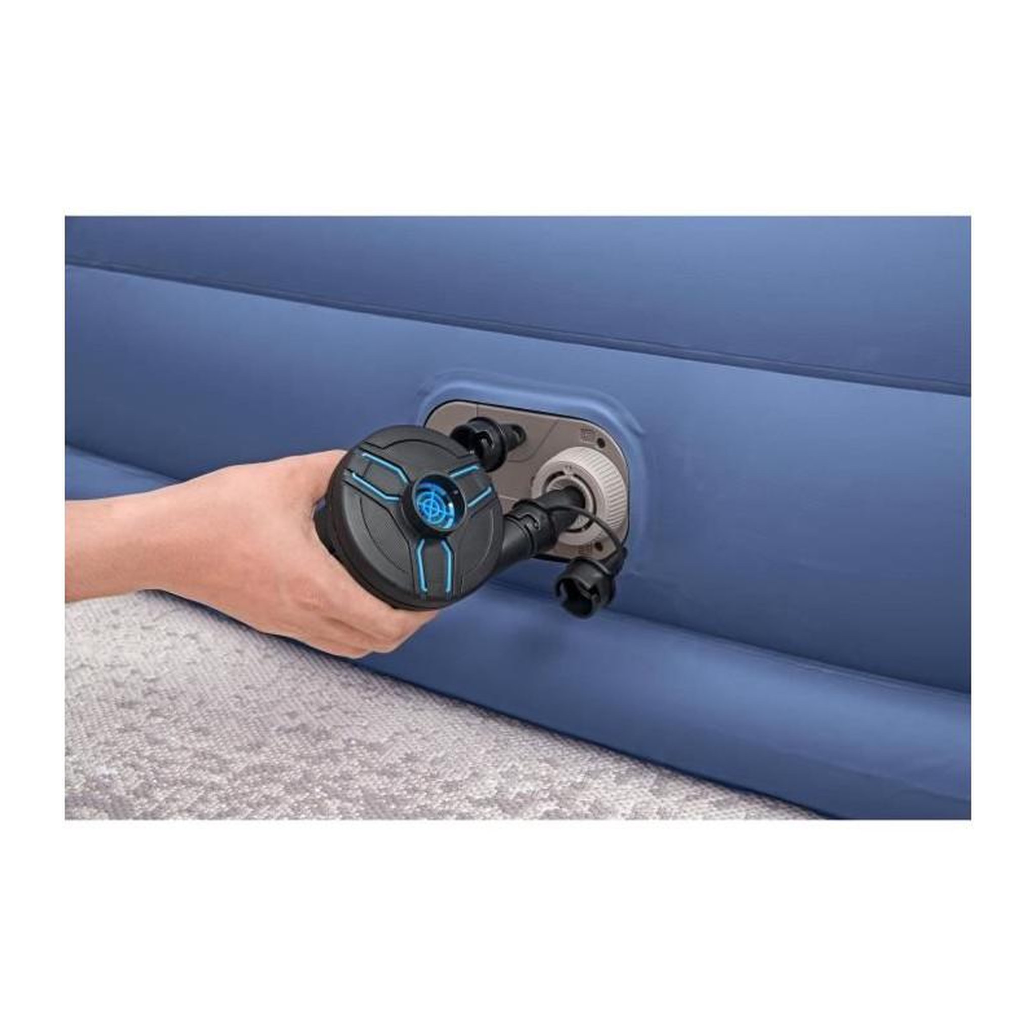 Voir la diapositive 4 : BESTWAY Lit Gonflable - Bestway - Tritech Double - 203x152x46 cm - 300 Kg - Gonflage en 4 Minutes