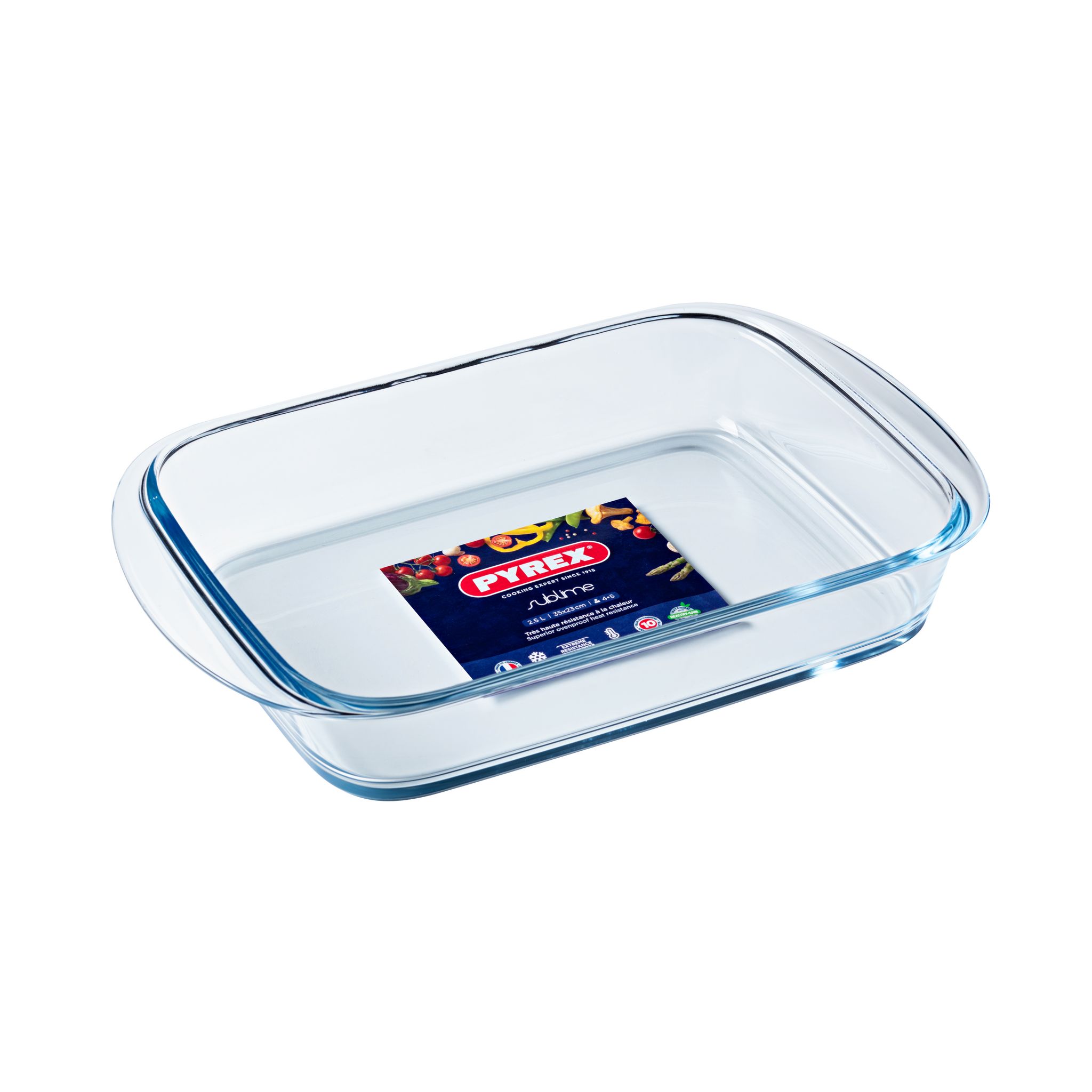 Plat à Four Gratin, Lasagne, Cassolette en Verre Borosilicate Epais