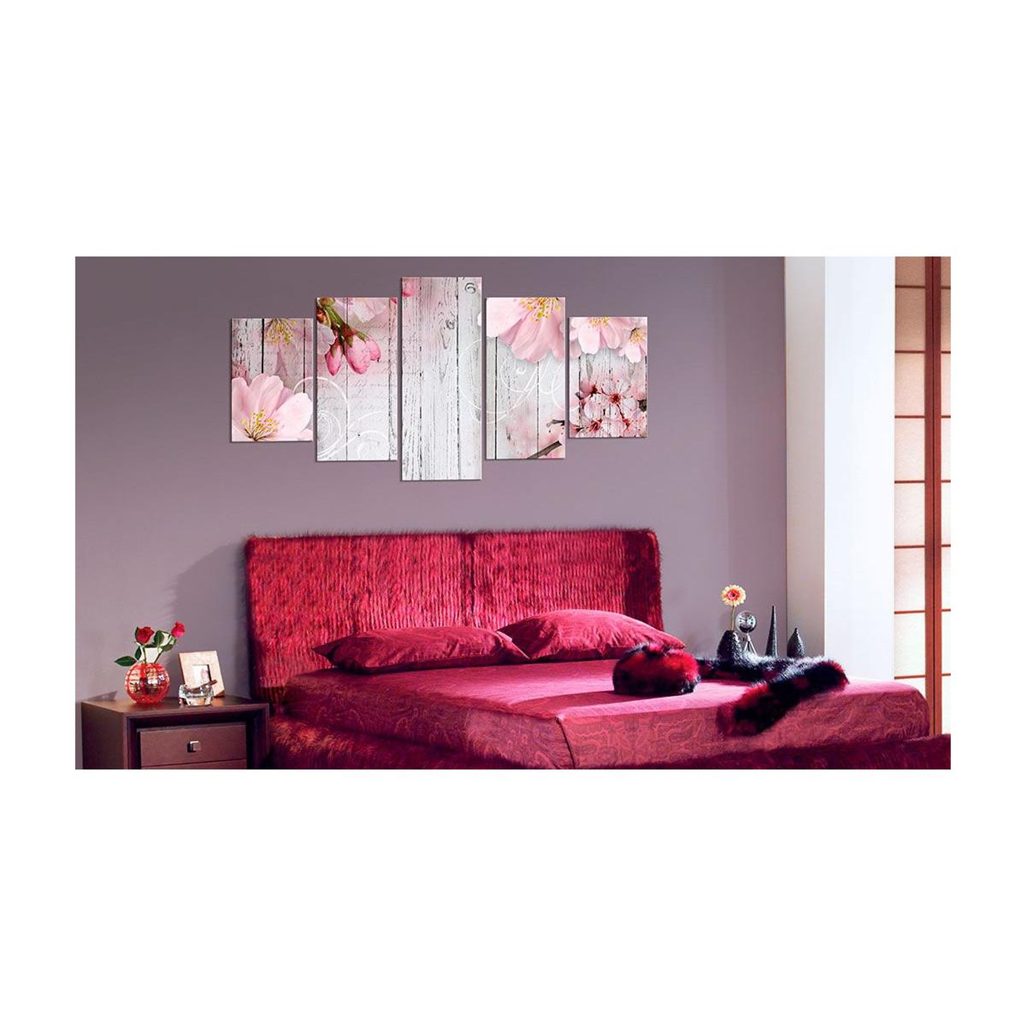 Voir la diapositive 2 : Paris Prix Tableau imprimé  délicatesse florale