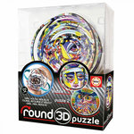EDUCA Round 3D puzzle Abstract art
