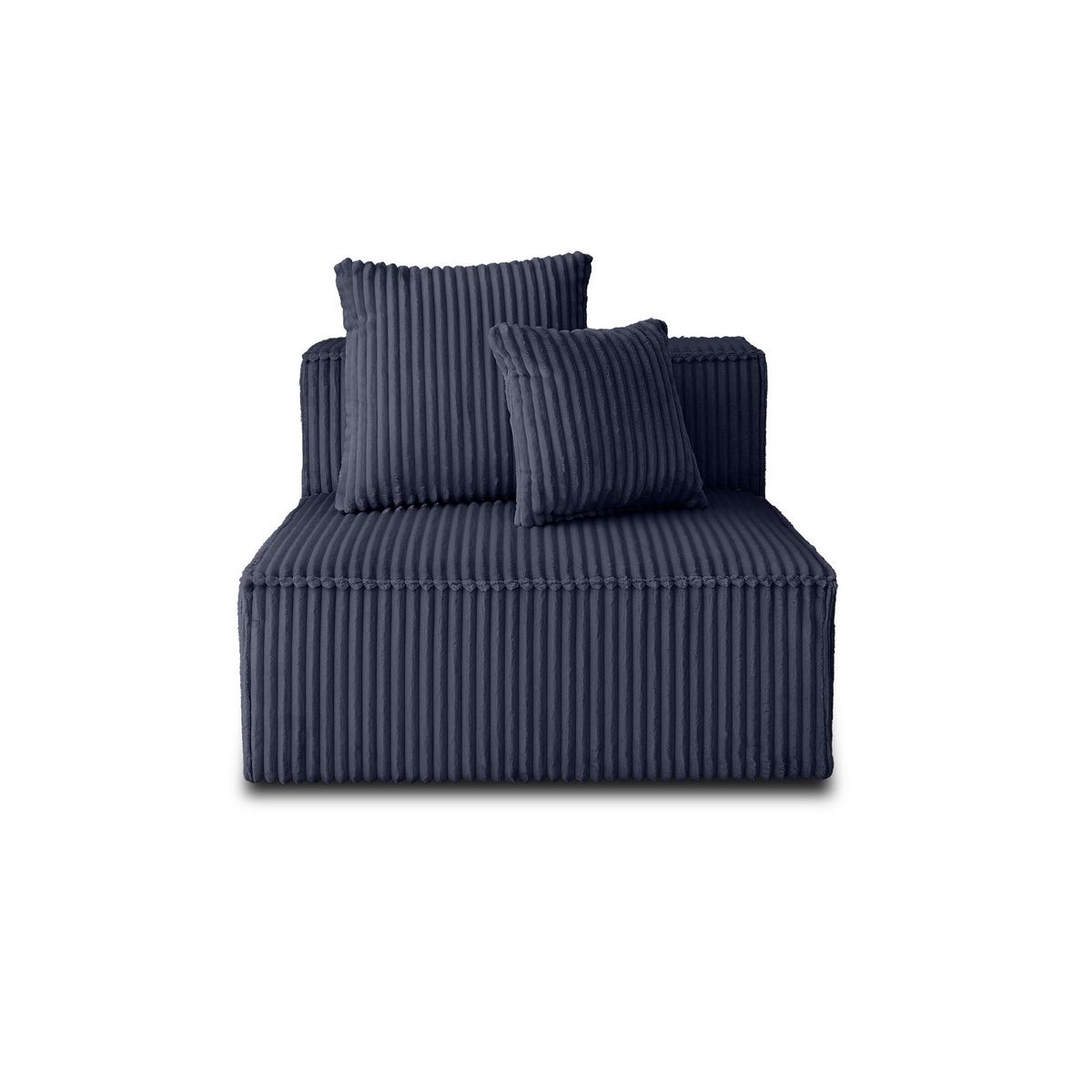 LISA DESIGN Colombine - module d'assise - en velours côtelé grosses côtes