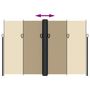 Voir la diapositive 5 : VIDAXL Auvent lateral retractable beige 220x1000 cm