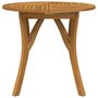 Voir la diapositive 3 : VIDAXL Table de jardin Ø 85 cm Bois d'acacia solide