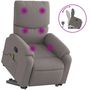 Voir la diapositive 2 : VIDAXL Fauteuil inclinable de massage Taupe Tissu