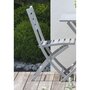 Voir la diapositive 4 : DCB GARDEN Chaise de jardin pliante - Aluminium - Gris - MARIUS
