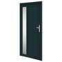 Voir la diapositive 2 : VIDAXL Porte d'entree anthracite 108x208 cm PVC