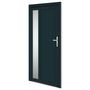 Voir la diapositive 2 : VIDAXL Porte d'entree anthracite 108x208 cm PVC