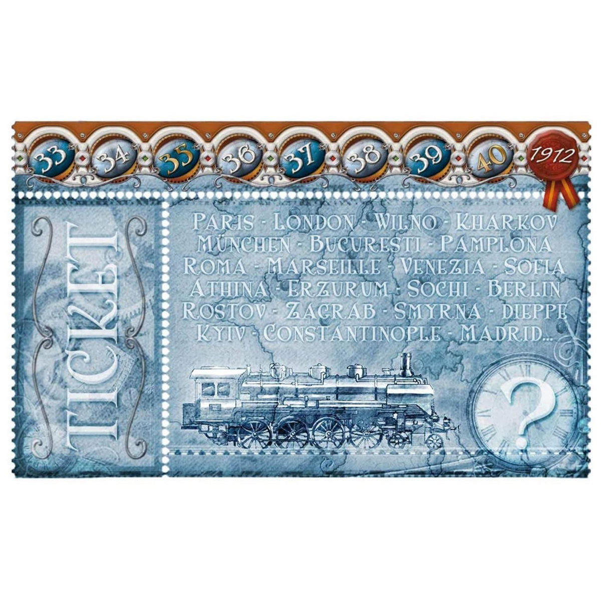 Asmodee Jeu de stratégie Asmodee Extension Europe 1912 Les aventuriers du rail