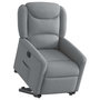 Voir la diapositive 3 : VIDAXL Fauteuil inclinable electrique gris clair tissu