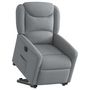 Voir la diapositive 3 : VIDAXL Fauteuil inclinable electrique gris clair tissu
