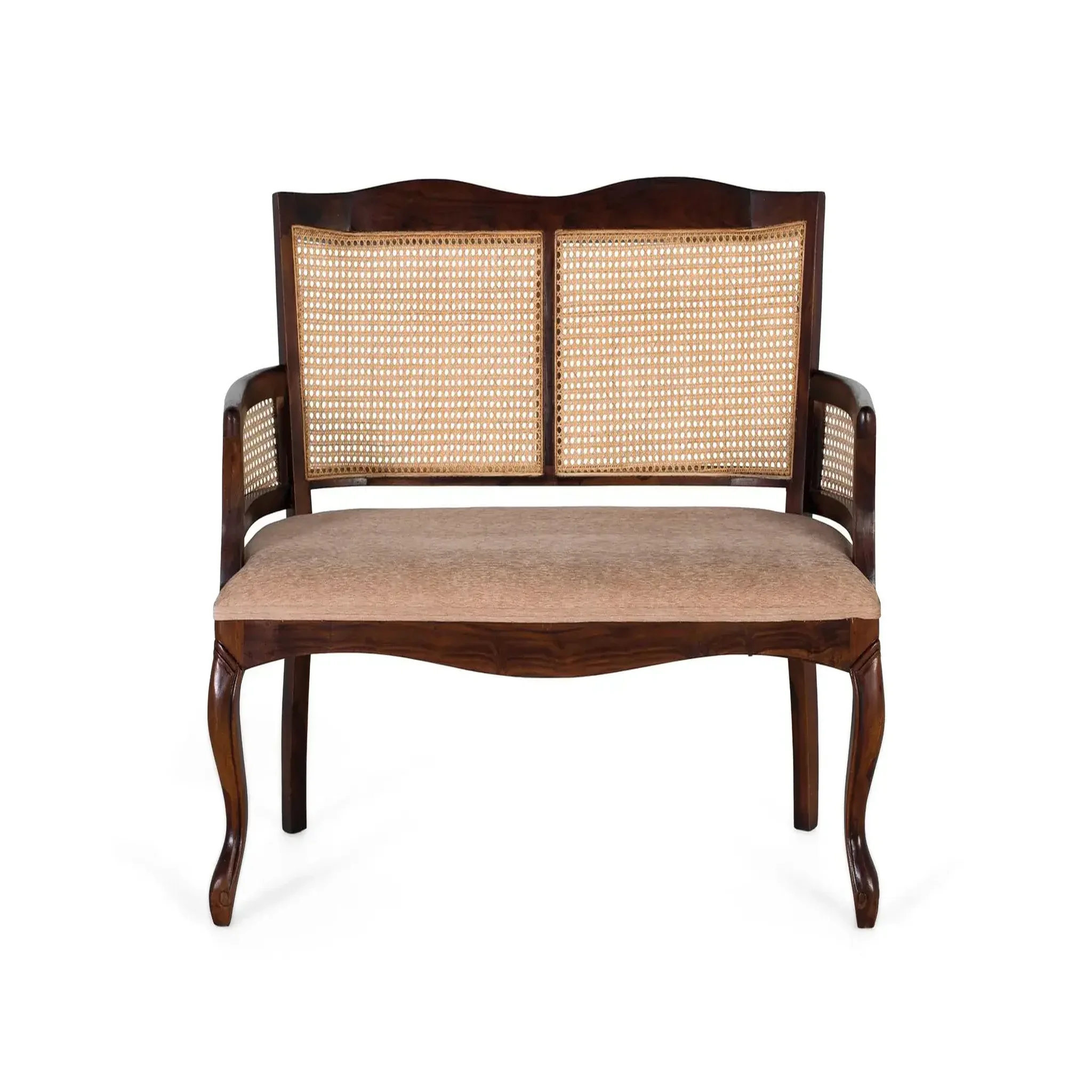 GINER Y COLOMER SL Canapé en bois d'acacia 120cm style rustique vintage