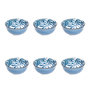 Voir la diapositive 1 : SECRET DE GOURMET Lot de 6 Coupelles en Porcelaine  Umami Feuille  11cm Bleu