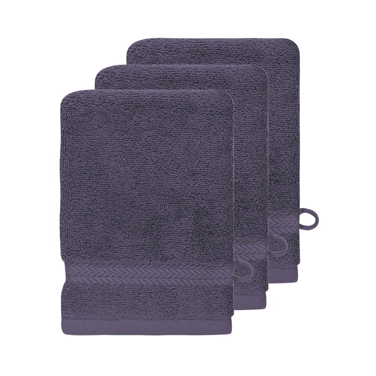 Sensei Maison Lot de 3 gants de toilette 550 g/m² LUXURY - 16x22 cm