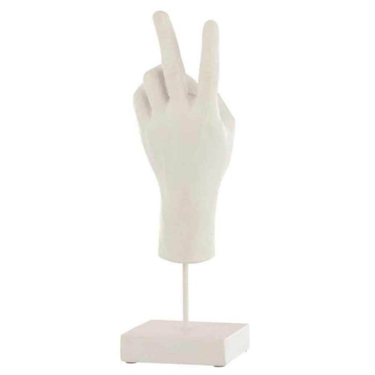 Paris Prix Statuette Déco  Main sur Pied  35cm Blanc