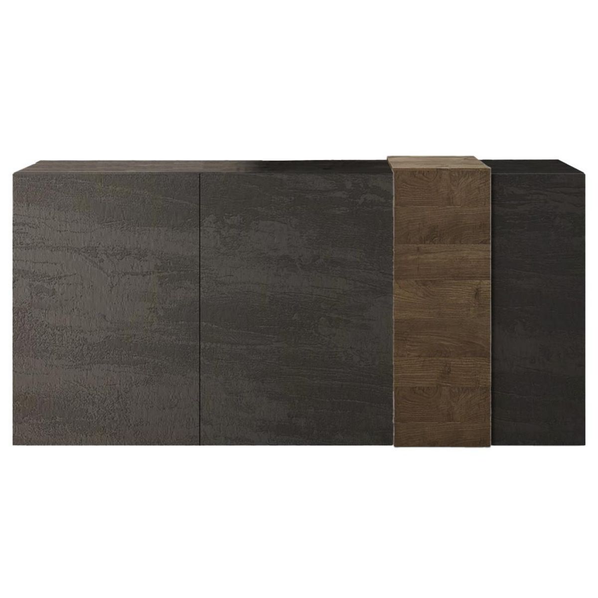 BEST MOBILIER Leon - buffet bas - 3 portes - 181 cm