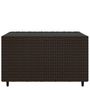 Voir la diapositive 4 : VIDAXL Table basse de jardin carre marron 50x50x30 cm resine tressee