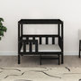 Voir la diapositive 3 : VIDAXL Lit pour chien Noir 95,5x73,5x90 cm Bois de pin solide